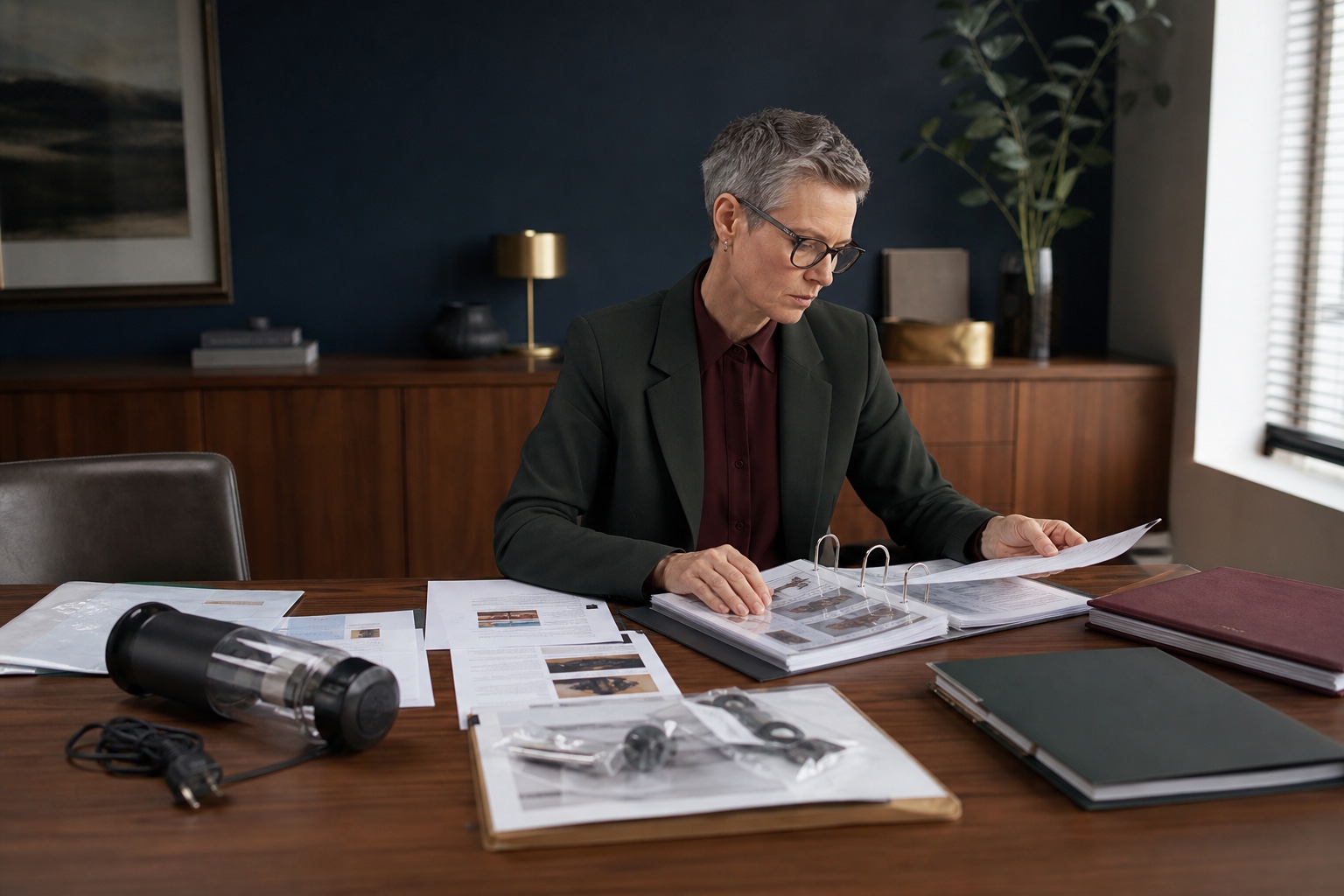 Independent expert reviewing consumer product safety and compliance evidence